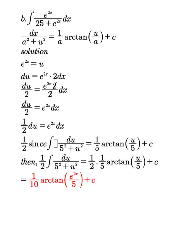 Page 3 – Calculus II (Integration) Solved Questions and Answers – Kenyaplex