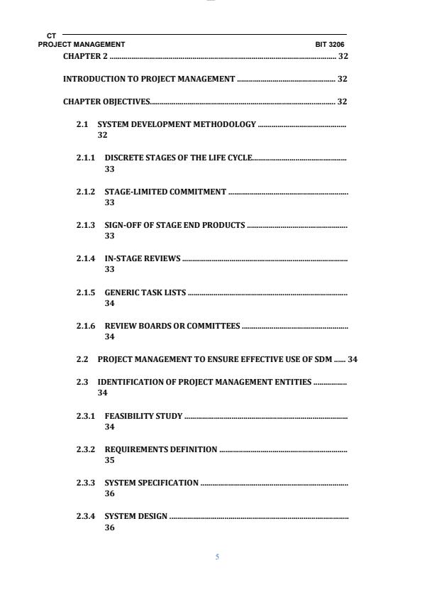 Page 4 – BIT 3206: ICT Project Management Notes – Kenyaplex
