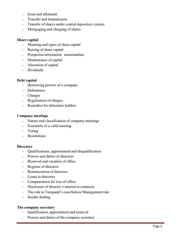 Page 2 – Company Law Notes – Kenyaplex