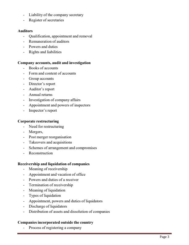 Page 3 – Company Law Notes – Kenyaplex