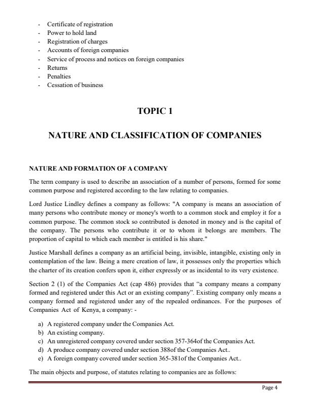 Page 4 – Company Law Notes – Kenyaplex