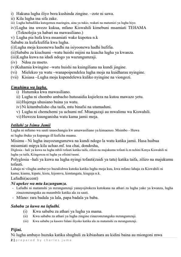 Page 2 – 2024 Isimu Jamii Notes Form 1, Form 2, Form 3, Form 4 – Kenyaplex