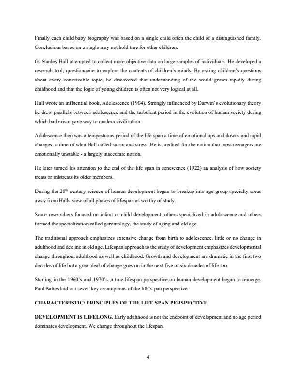 Page 4 – APS 106: Introduction to Life Cycle Development Notes – Kenyaplex