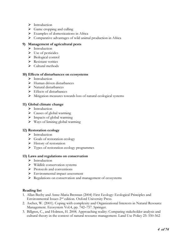 Page 3 – SZL 412: Applied Ecology Notes – Kenyaplex