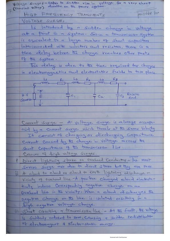 Page 1 – Surge and Ferranti Effect Notes – Kenyaplex