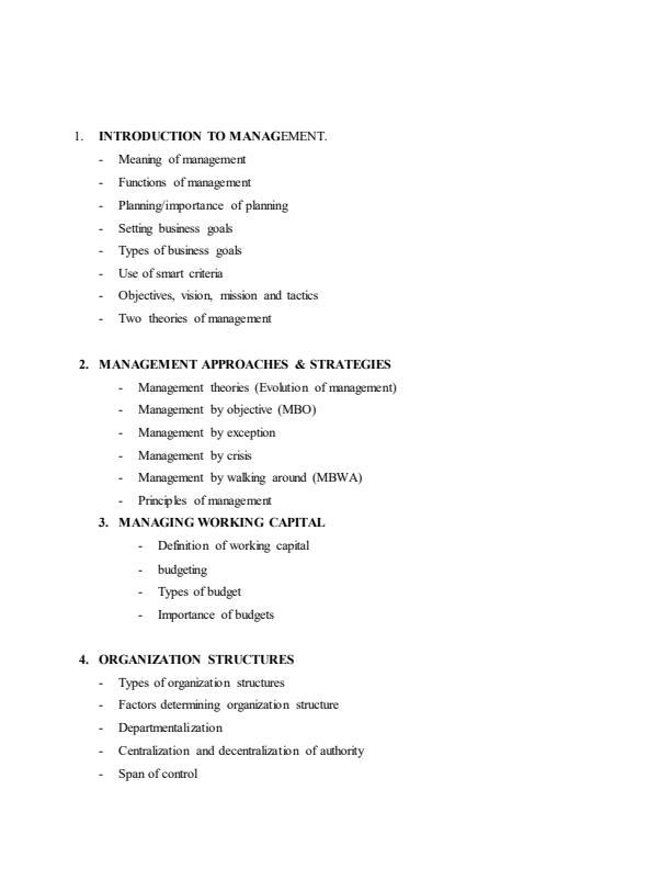 Page 2 – Management Notes For Diploma in Human Resource Management – Kenyaplex