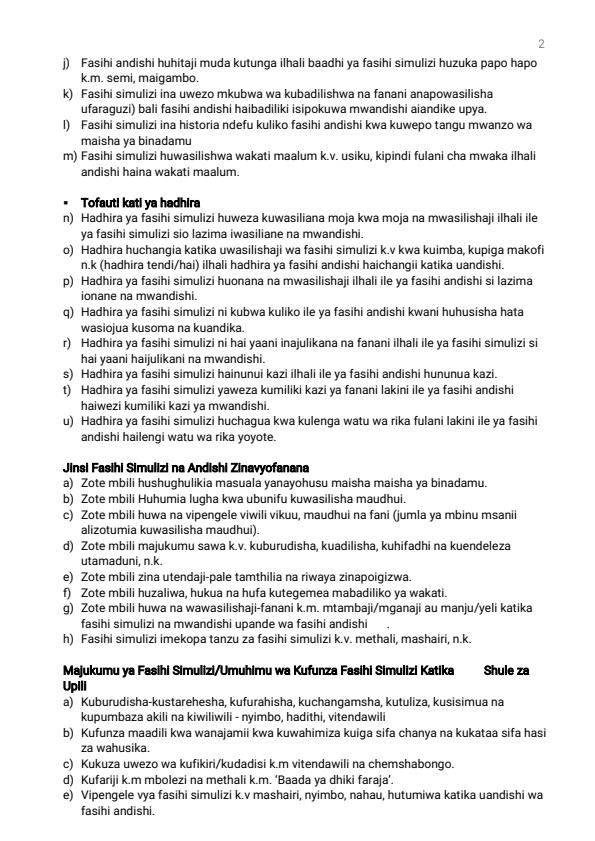 Page 2 – Fashili Simulizi For High School – Kenyaplex