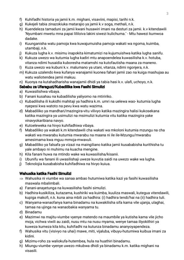 Page 3 – Fashili Simulizi For High School – Kenyaplex