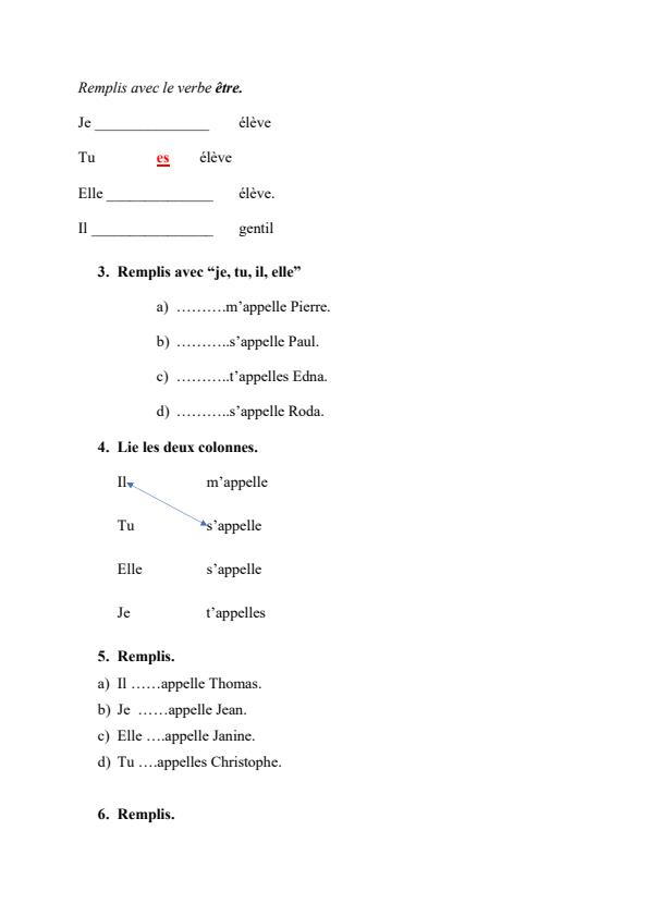 Page 2 – Grade 4 French: Sub Strand - Se présenter – Kenyaplex