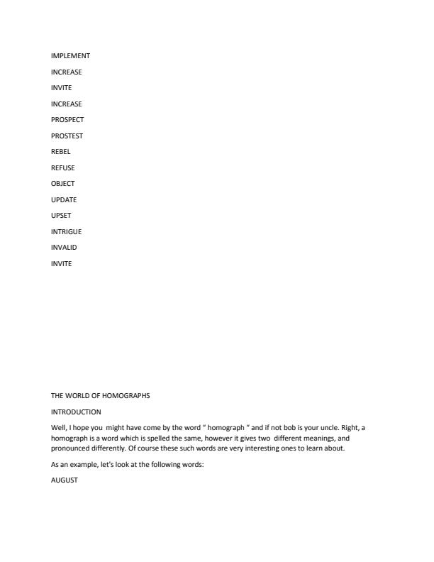 Page 3 – English Language Homographs – Kenyaplex