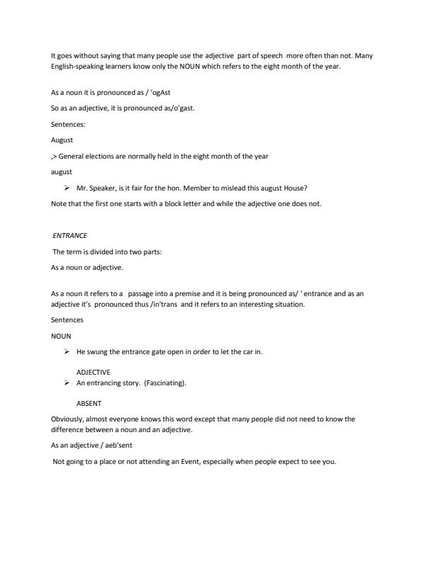 Page 4 – English Language Homographs – Kenyaplex