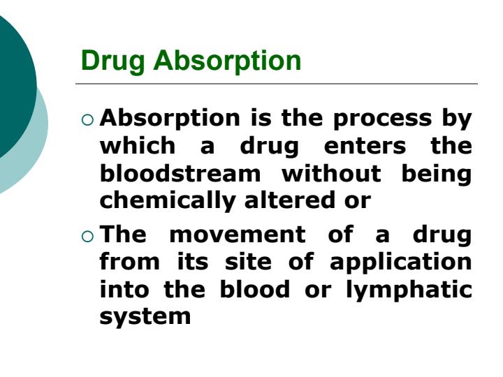 Page 2 – Pharmacology: Routes of Drug Administration  – Kenyaplex