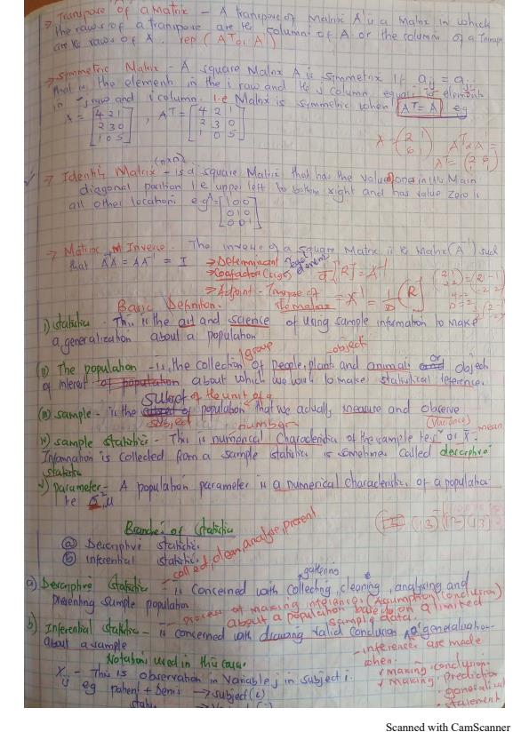 Page 2 – STA 304: Multivariate Probability Distribution Notes – Kenyaplex