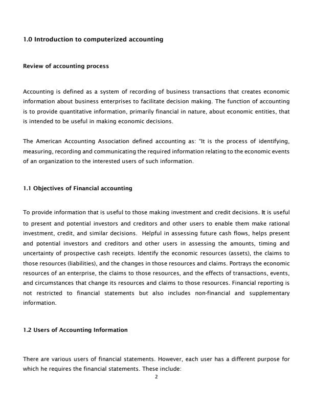 Page 2 – Computerized Accounting Notes – Kenyaplex