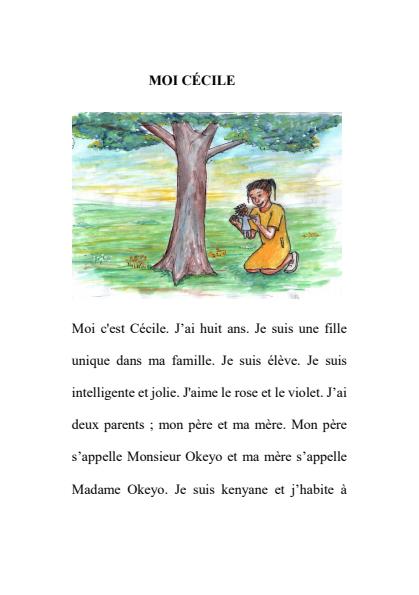 Page 1 – Grade 4,5,6 Composition ; Moi Cécile – Kenyaplex