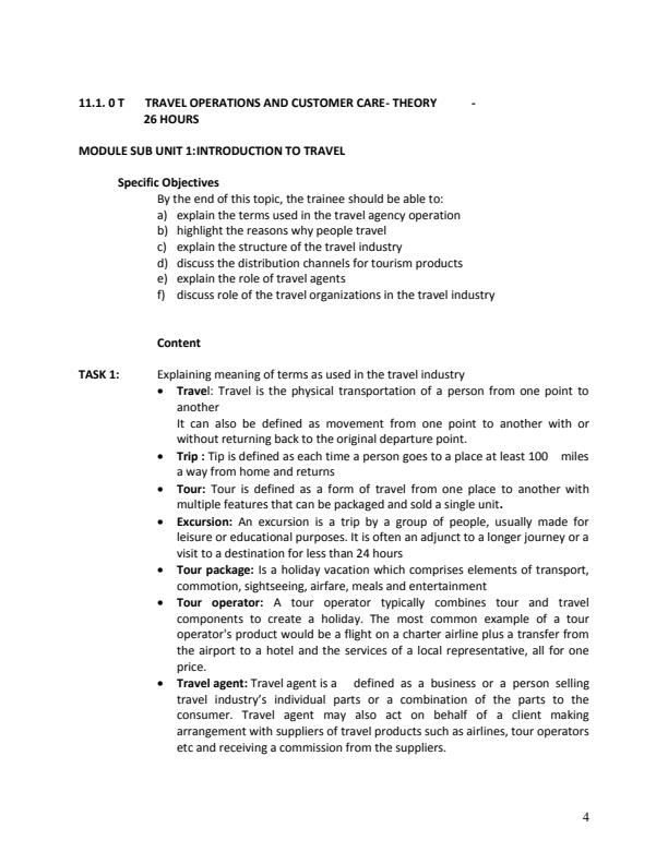 Page 1 – Travel Operations and Customer Care Notes – Kenyaplex