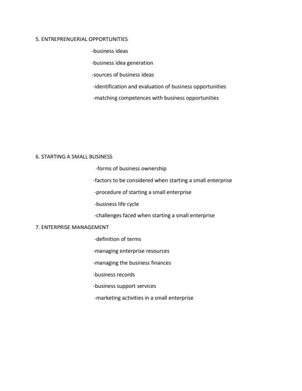 Page 2 – Diploma in Electrical and Electronics Engineering: Entrepreneurship Education Notes – Kenyaplex