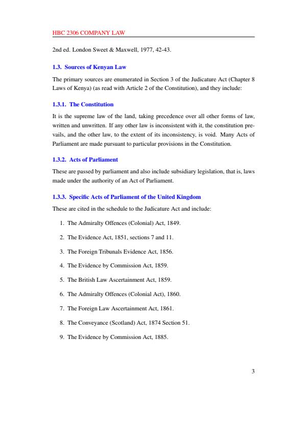 Page 3 – HBC 2306: Company Law Notes – Kenyaplex