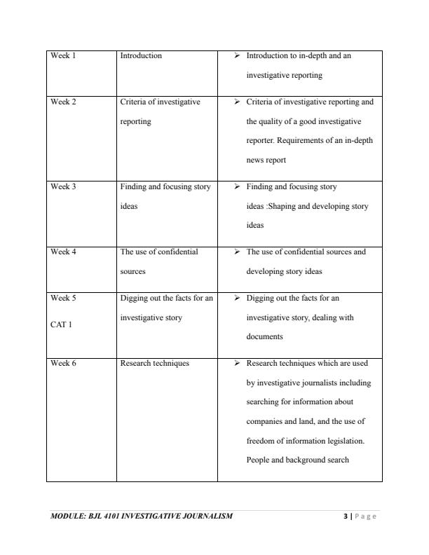 Page 2 – BJL4101: Investigative Journalism Notes – Kenyaplex