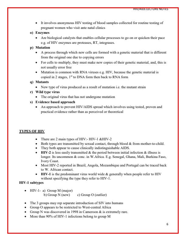 Page 4 – UCU 101: HIV/Aids Notes – Kenyaplex