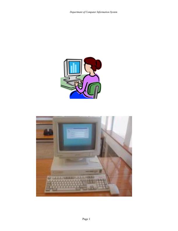 Page 1 – COMP 100: Office Application Notes – Kenyaplex