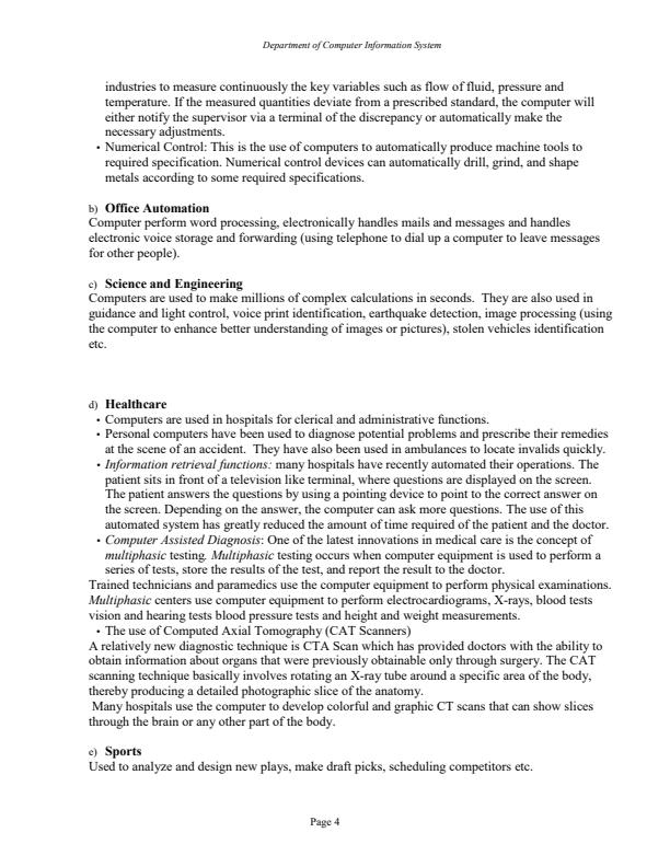 Page 4 – COMP 100: Office Application Notes – Kenyaplex