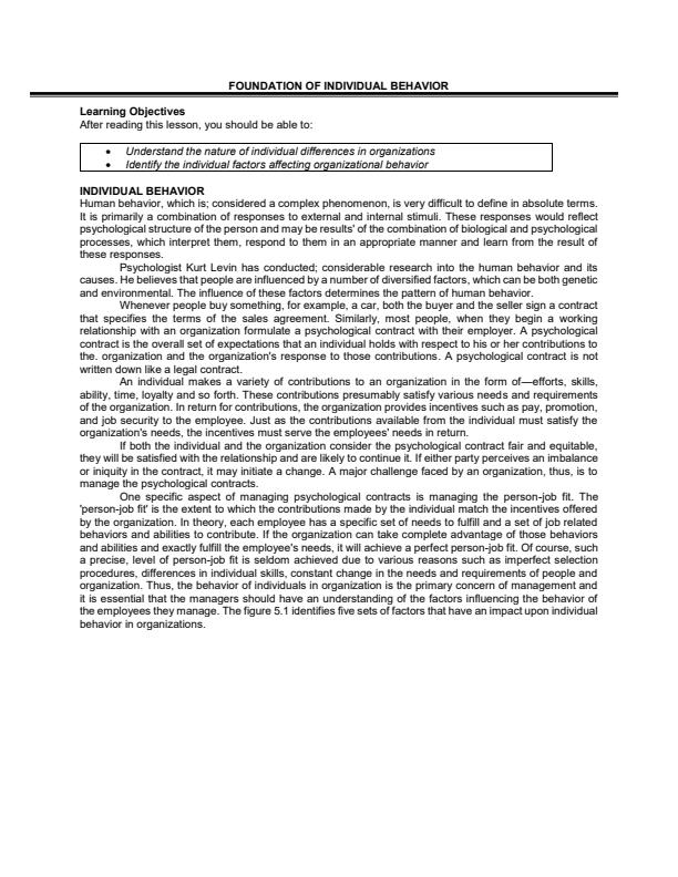 Page 1 – BBA 422: Industrial Psychology Notes – Kenyaplex