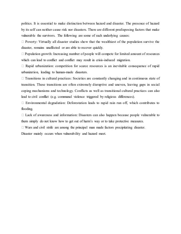 Page 3 – Disaster Management Notes for Diploma in Community Development – Kenyaplex