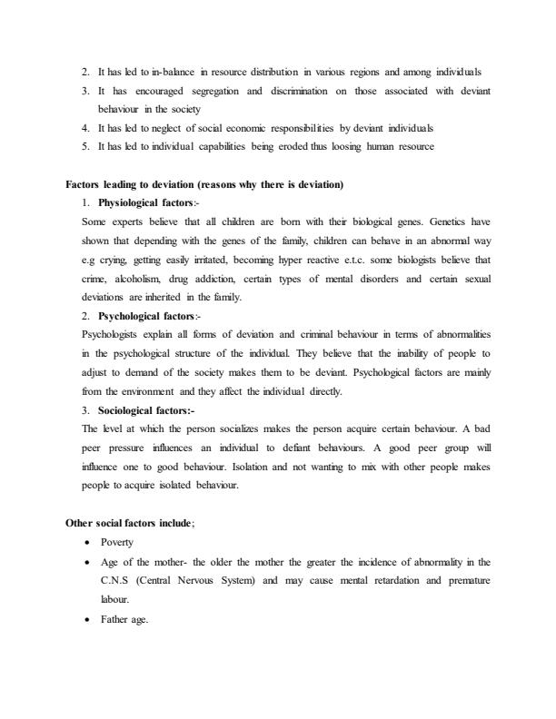 Page 2 – Social Rehabilitation and Reintegration Notes for Diploma in Community Development – Kenyaplex