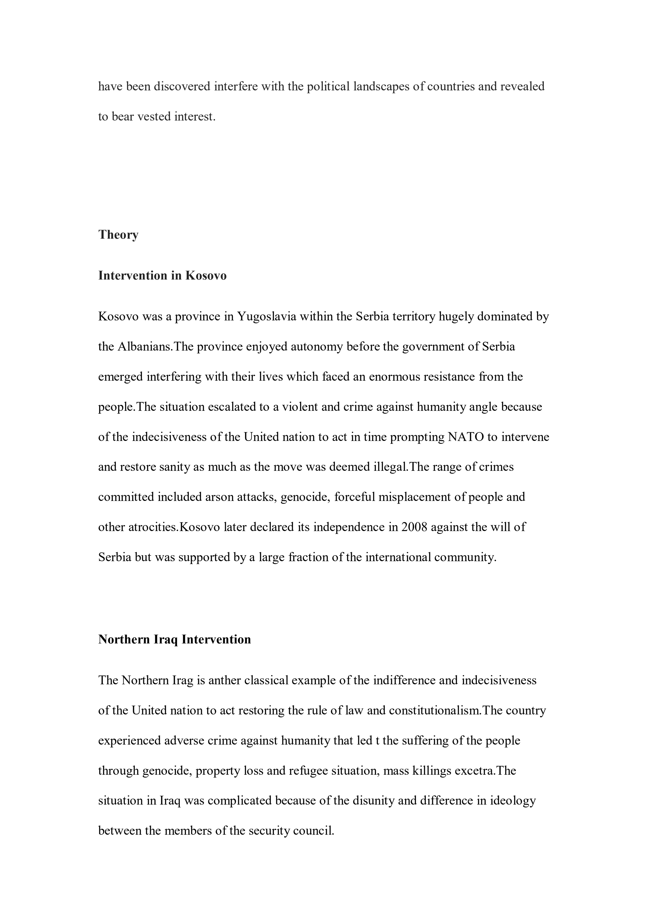 Page 2 – Selectiveness of International Community in intervening in Humanitarian Crises – Kenyaplex