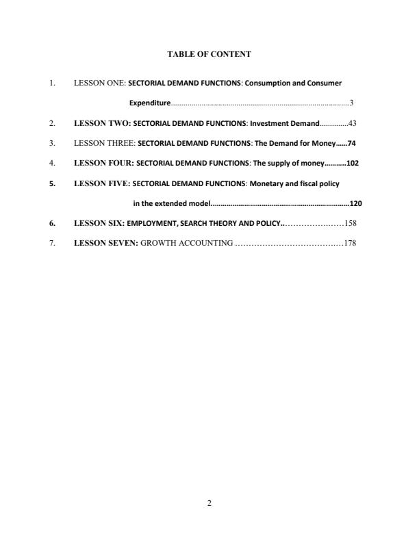 Page 1 – EET 401: Macroeconomic Theory IV Notes – Kenyaplex