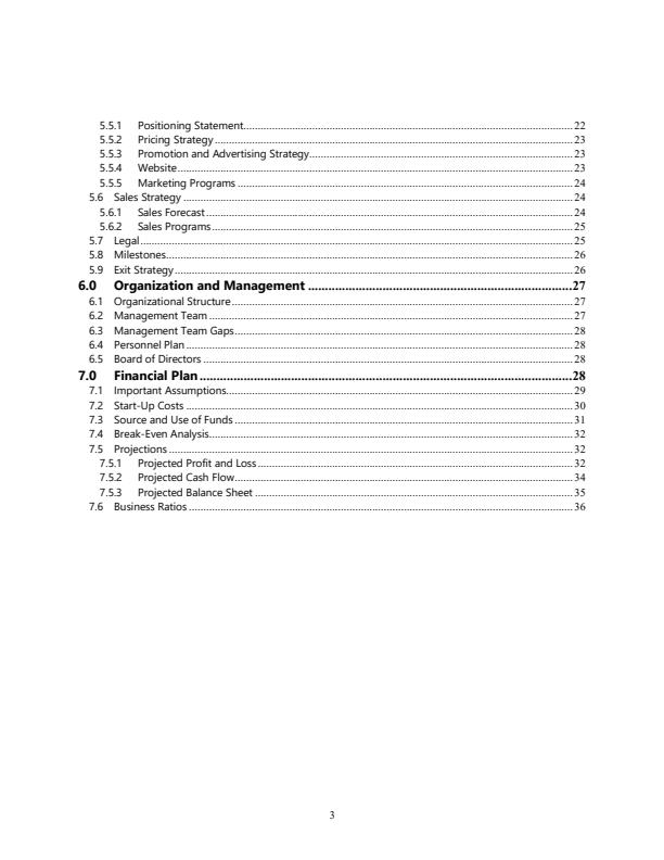 Page 2 – Sample Real Estate Business Plan – Kenyaplex