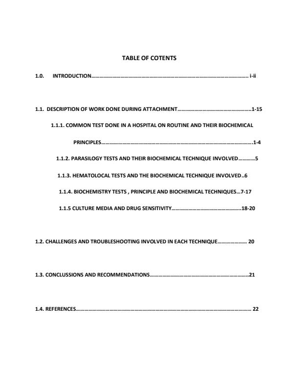 Page 1 – Hospital Industrial Attachment Report – Kenyaplex
