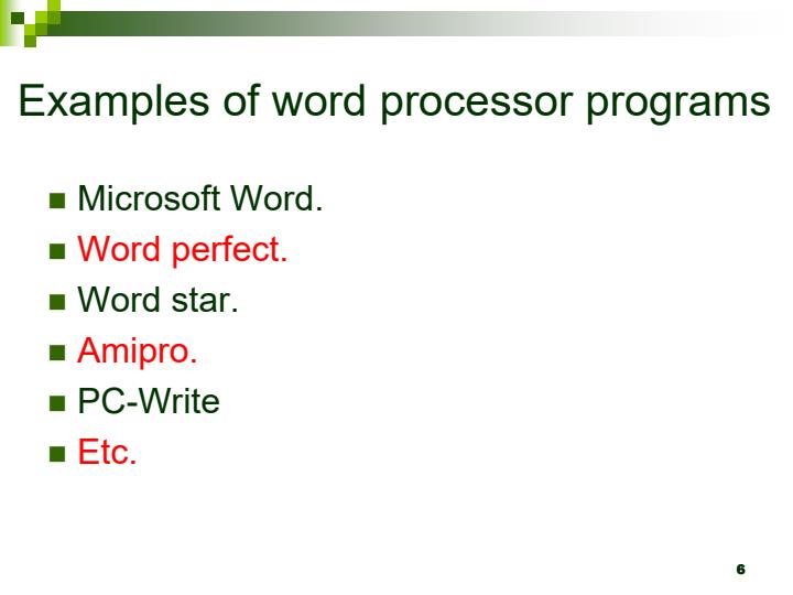 Form 2 Computer Studies Chapter 1 - Word Processor Notes - 2105