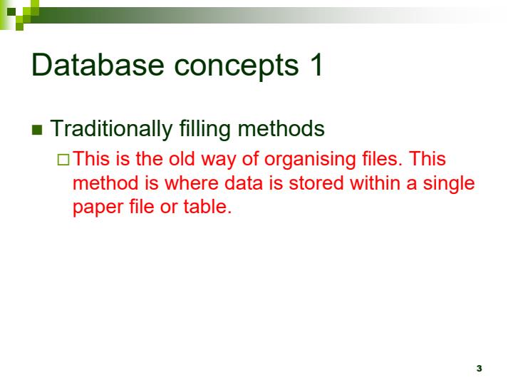 Page 2 – Form 2 Computer Studies Chapter 3 - Databases Notes – Kenyaplex