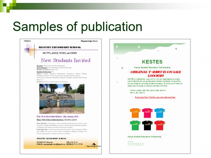 Page 1 – Form 2 Computer Studies Chapter 4 - Desktop Publishing Notes – Kenyaplex