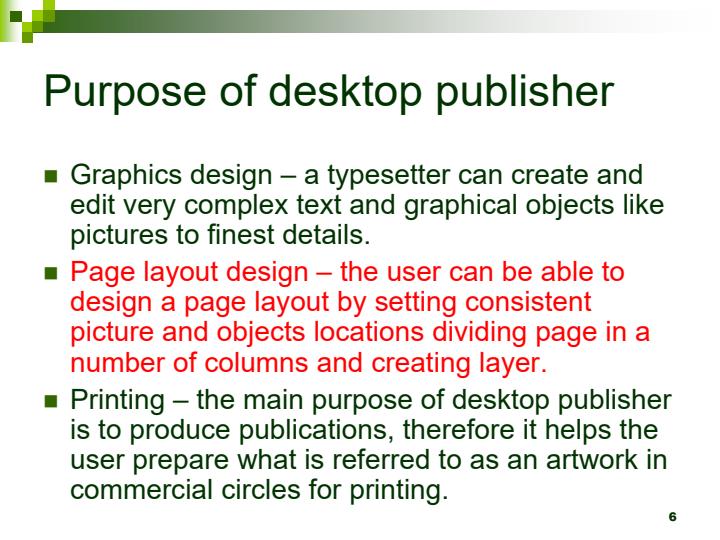 Page 4 – Form 2 Computer Studies Chapter 4 - Desktop Publishing Notes – Kenyaplex