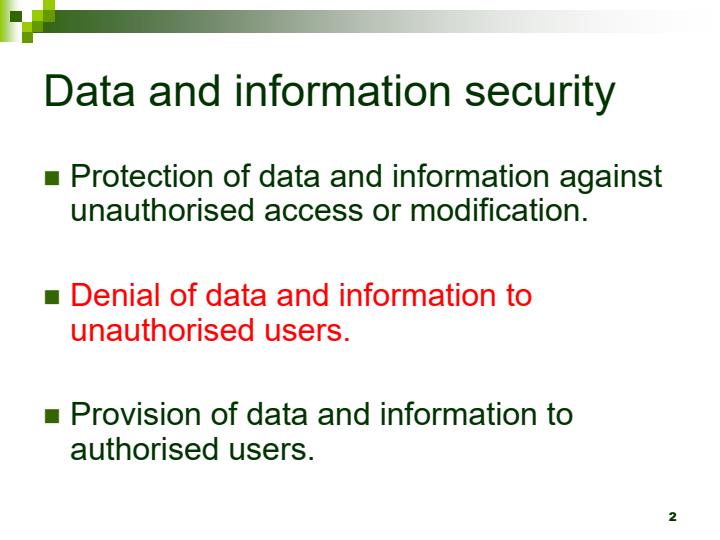 Page 1 – Form 2 Computer Studies Chapter 5 - Data Security and Controls Notes – Kenyaplex