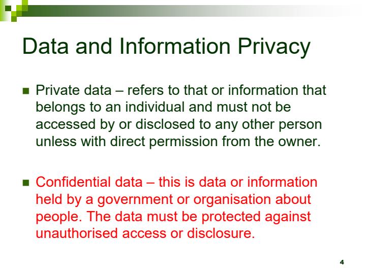 Page 3 – Form 2 Computer Studies Chapter 5 - Data Security and Controls Notes – Kenyaplex