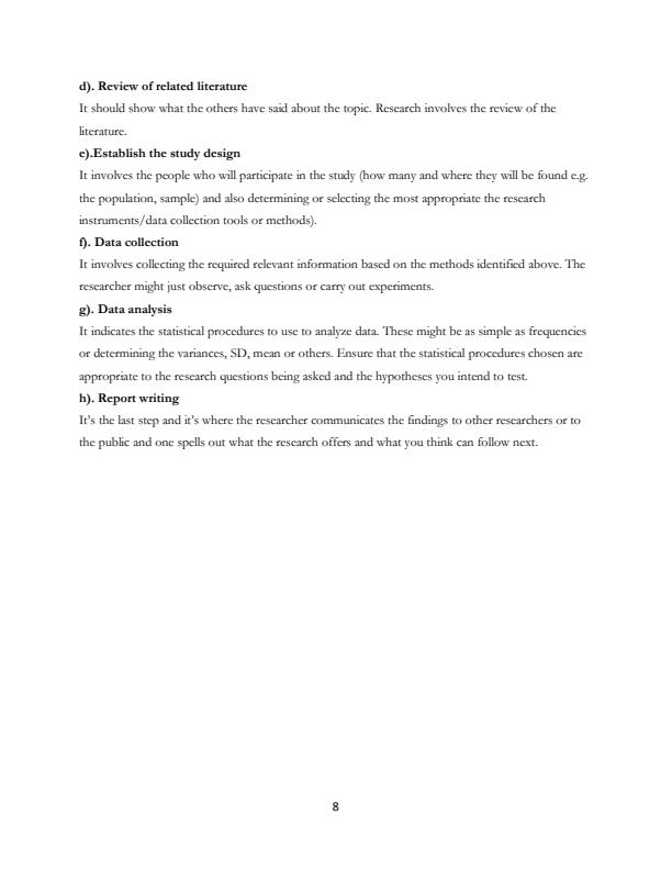 Page 1 – DBM 115: Research Methods Notes – Kenyaplex