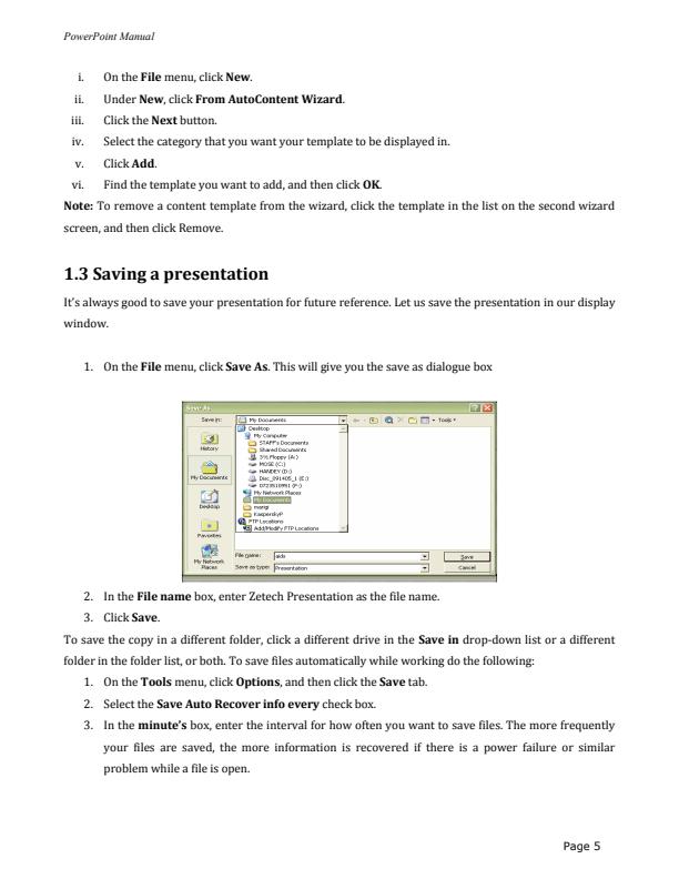 Page 4 –  New Computer Packages: Microsoft PowerPoint Training Manual - Notes – Kenyaplex