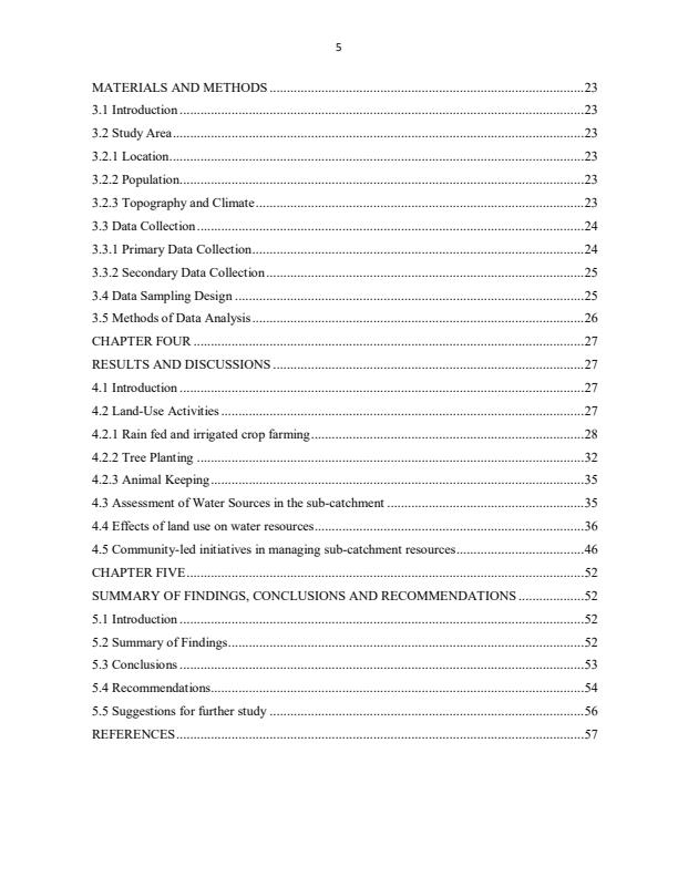 Page 2 – Effects of land use on water resource availability in Kenya: a case study of Cherangani sub-catchment (water tower). – Kenyaplex