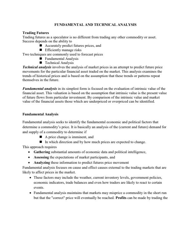 Page 2 – Fundamentals of Technical Analysis – Kenyaplex