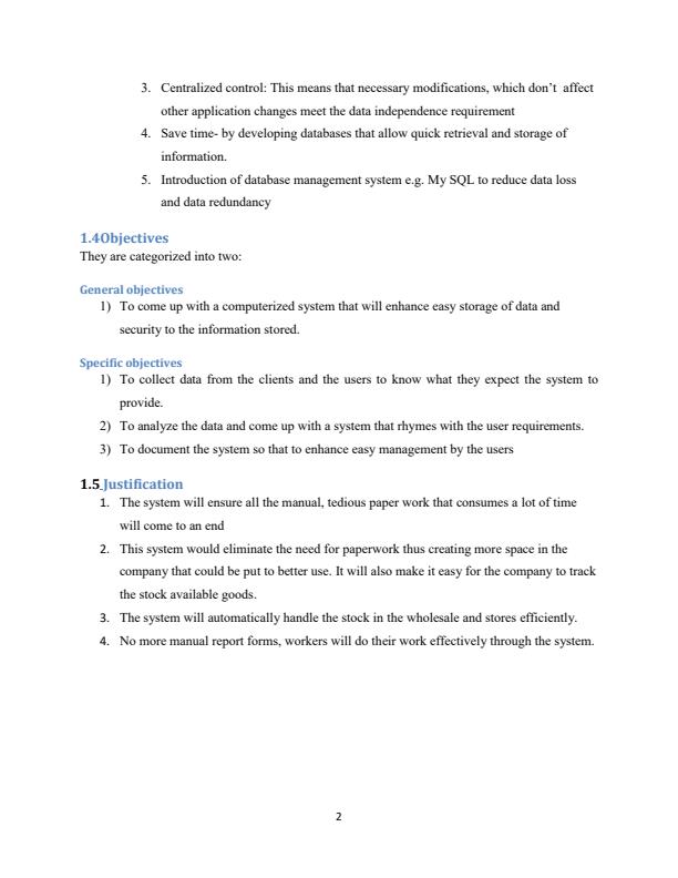 Page 2 – Automated Record Keeping System Sample Project – Kenyaplex