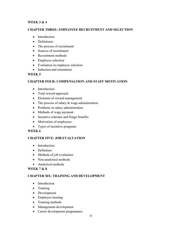 Page 2 –  PAM 503: Human Resource Management Notes – Kenyaplex