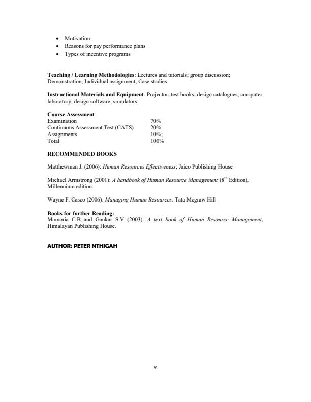 Page 4 –  PAM 503: Human Resource Management Notes – Kenyaplex