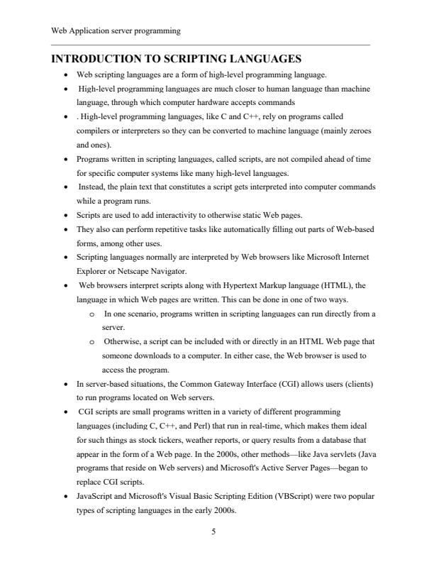 Page 3 – Web Application Server Programming Notes – Kenyaplex