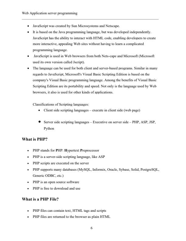 Page 4 – Web Application Server Programming Notes – Kenyaplex