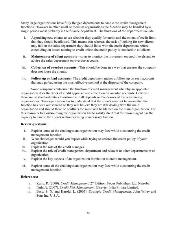 Page 4 – DAF1208: Credit Management Notes – Kenyaplex