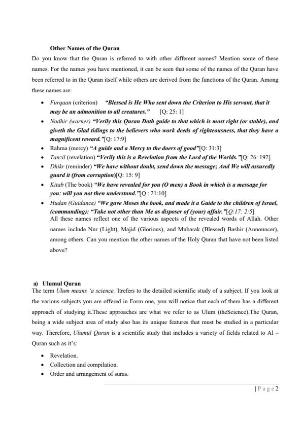 Page 2 – Form 1 IRE Notes – Kenyaplex